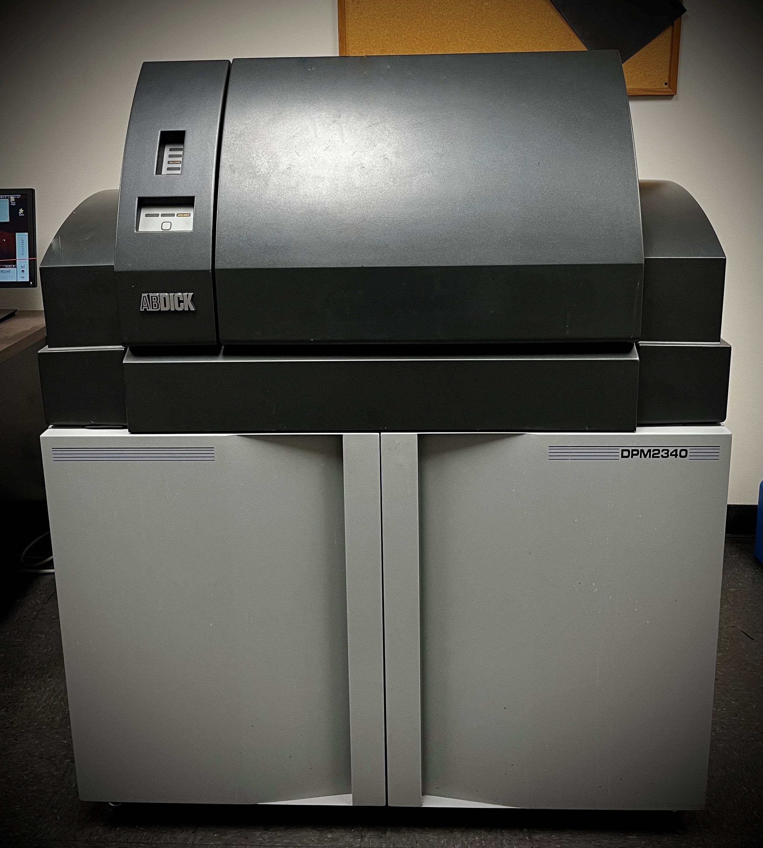 This press is used for our thermography, and off-set printing. All plates created in house.